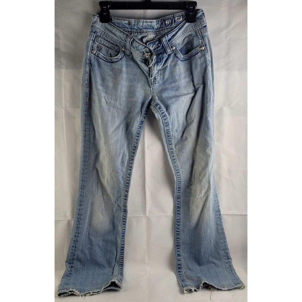 Miss Me bootcut light wash denim jeans Sz 28 Style JP5343B2